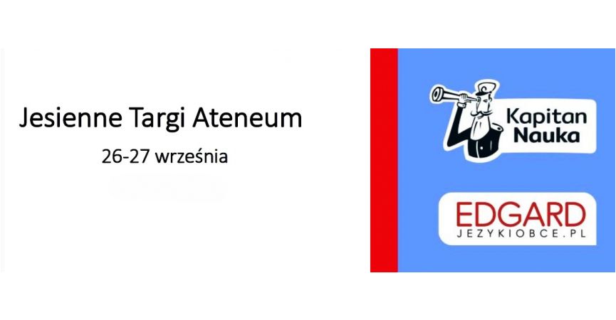 Jesteśmy na Jesiennych Targach Ateneum!