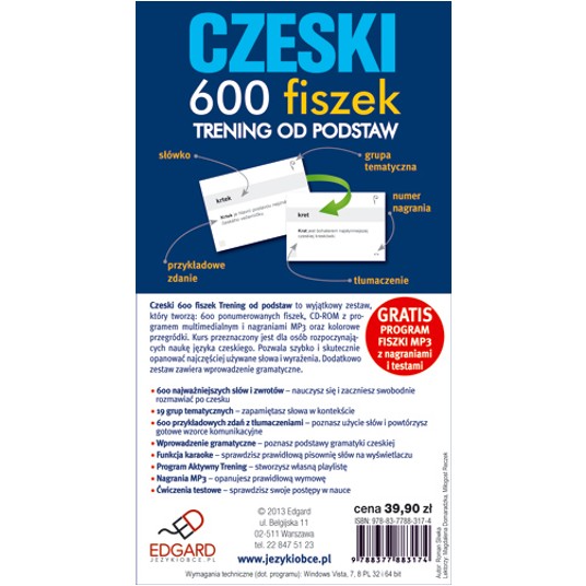 Czeski 600 fiszek Trening od podstaw mp3 -zdjęcie numer 3