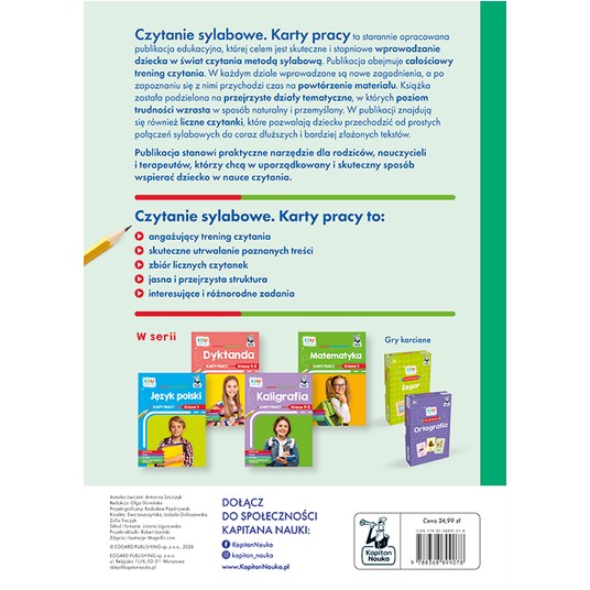 EDUseria. Karty pracy Czytanie sylabowe -zdjęcie numer 3