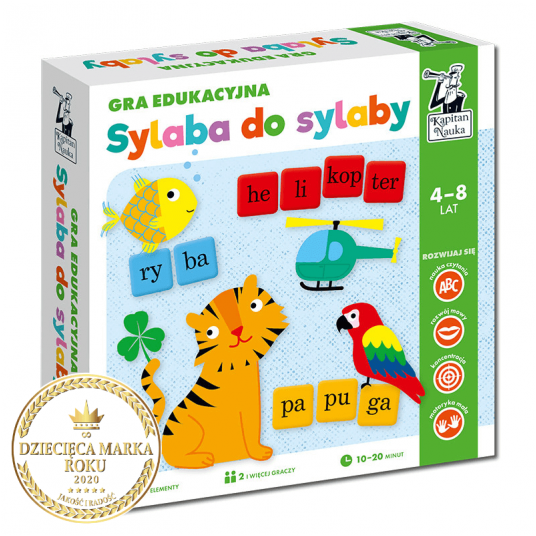 Sylaba do sylaby 4-8 lat. Gra edukacyjna -zdjęcie numer 2