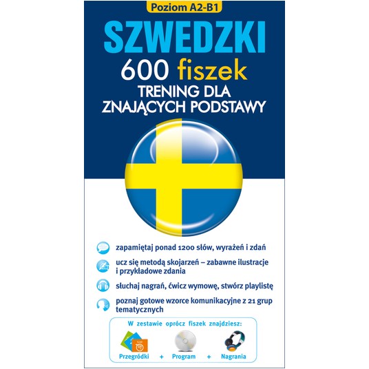 Szwedzki 600 fiszek Trening dla znających podstawy -zdjęcie numer 2