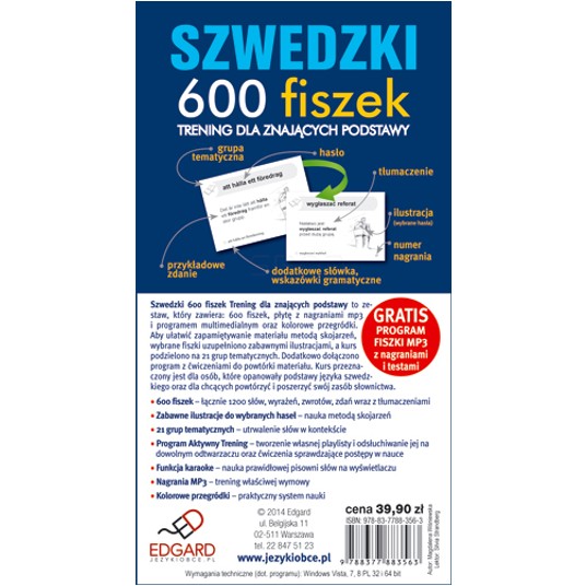 Szwedzki 600 fiszek Trening dla znających podstawy -zdjęcie numer 3