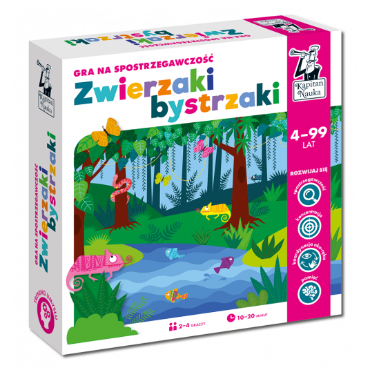 Zwierzaki bystrzaki. Gra edukacyjna Wydanie II -zdjęcie numer 1