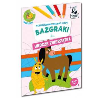 Bazgraki i urocze zwierzątka. Kolorowanie wg kodu