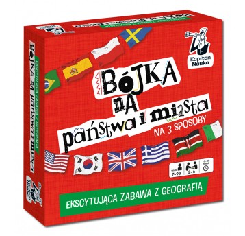 Bójka na państwa i miasta. Gra geograficzna.