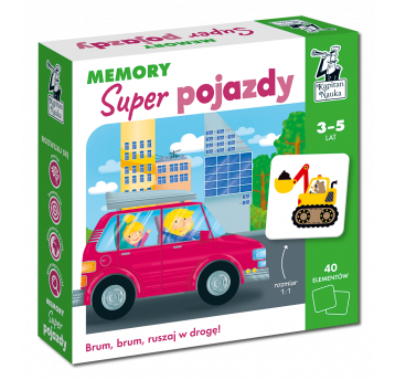 Kapitan Nauka Memory Super pojazdy 3-5 lat