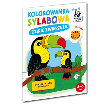 Kolorowanka sylabowa. Dzikie zwierzęta