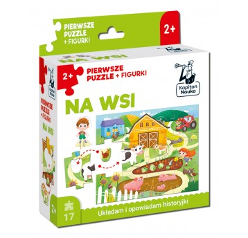 Na wsi. Pierwsze puzzle + figurki. Kapitan Nauka