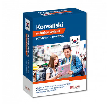 Pakiet Koreański Rozmówki + 100 fiszek