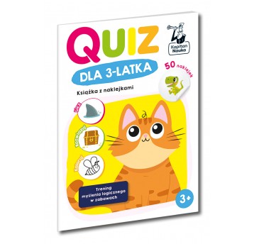 Quiz dla 3-latka. Książka z naklejkami