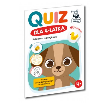 Quiz dla 4-latka. Książka z naklejkami