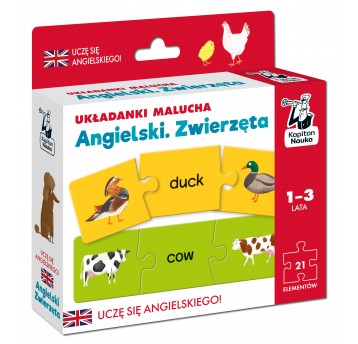 Układanki Malucha: Ang. Zwierzęta 1-3 lat wyd. II