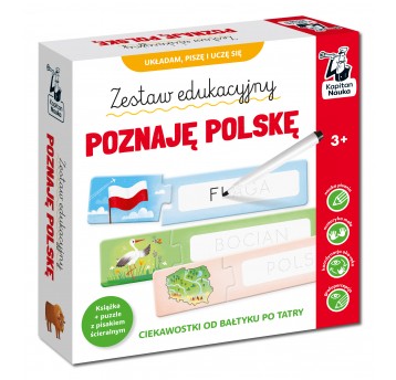 Zestaw edukacyjny. Poznaję Polskę. Książka + puzzle